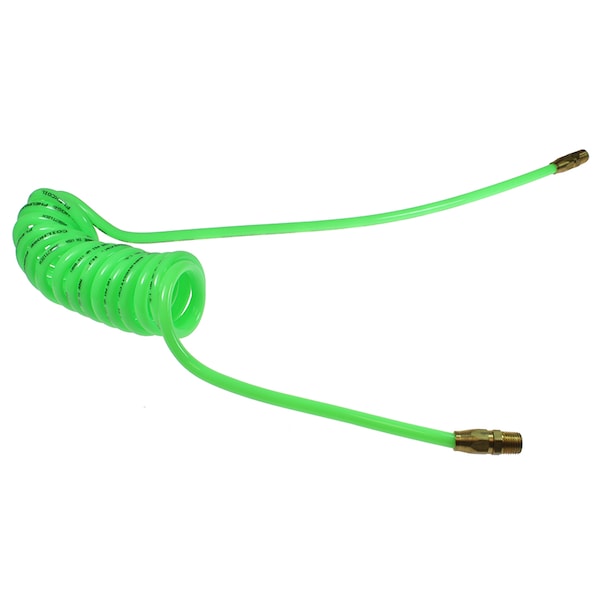Flexcoil 3/8 ID x 10 ft 1/4 MPT Rigid Reusable Green